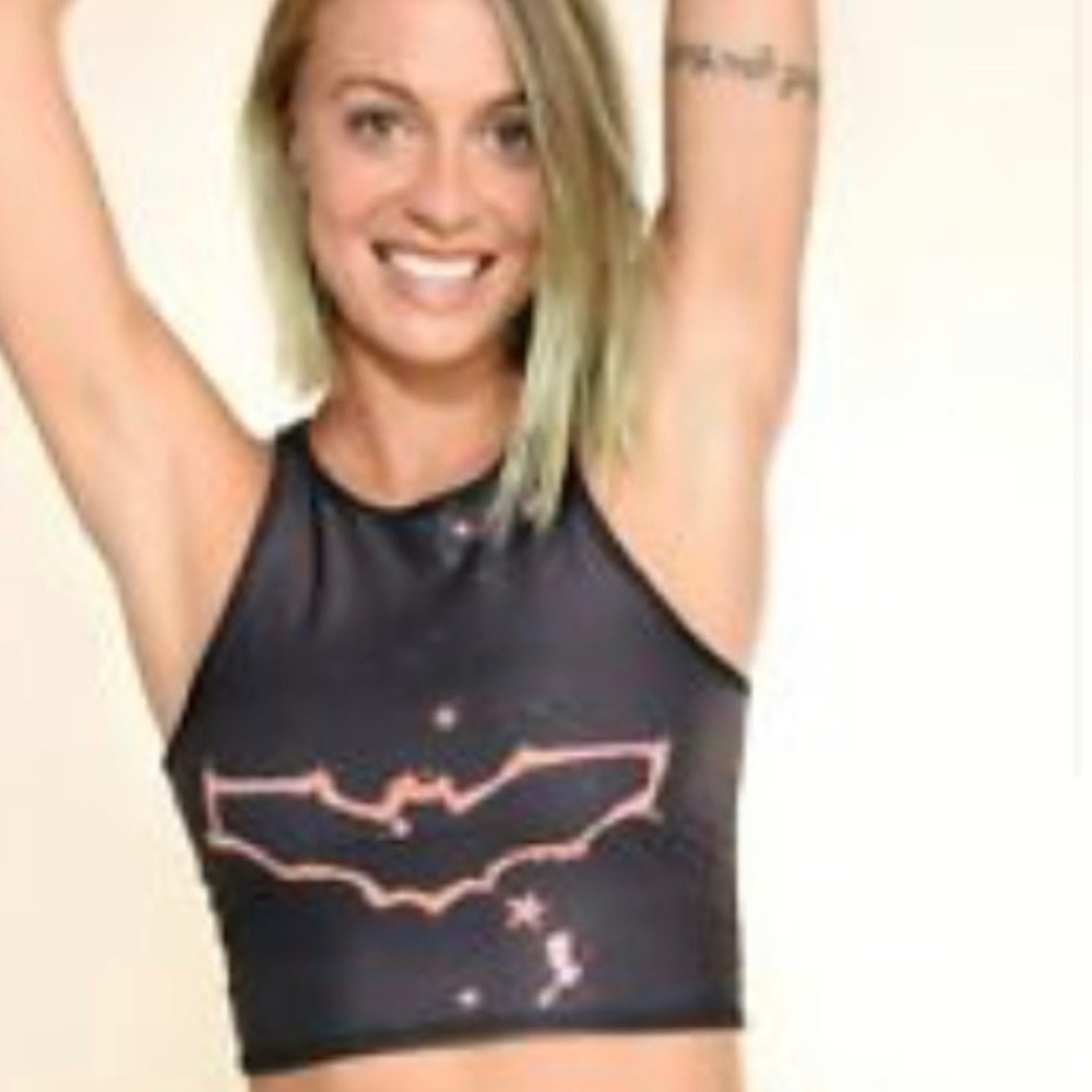 Teeki Rebirth Mermaid Muscle Racer Tank Top NWT M/L